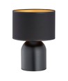 Aspen LN1 Sort/Guld bordlampe - Ø25 cm, E27, 230V, uden lyskilde