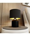 Aspen LN1 Sort/Guld bordlampe - Ø25 cm, E27, 230V, uden lyskilde