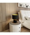 Aspen LN1 Sort/Guld bordlampe - Ø25 cm, E27, 230V, uden lyskilde