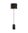 Aspen LP1 Sort/Guld gulvlampe - Ø35 cm, E27, 230V, uden lyskilde