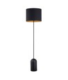 Aspen LP1 Sort/Guld gulvlampe - Ø35 cm, E27, 230V, uden lyskilde