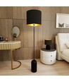 Aspen LP1 Sort/Guld gulvlampe - Ø35 cm, E27, 230V, uden lyskilde