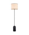 Aspen LP1 Sort/Rattan gulvlampe - Ø35 cm, E27, 230V, uden lyskilde
