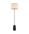 Aspen LP1 Sort/Rattan gulvlampe - Ø35 cm, E27, 230V, uden lyskilde