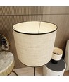 Aspen LP1 Sort/Rattan gulvlampe - Ø35 cm, E27, 230V, uden lyskilde