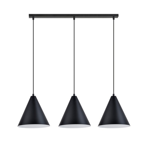 Rebel 3 Sort/Hvid pendellampe - Ø23.5 cm, E27, 230V, uden lyskilde