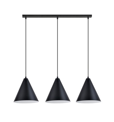 Rebel 3 Sort/Hvid pendellampe - Ø23.5 cm, E27, 230V, uden lyskilde