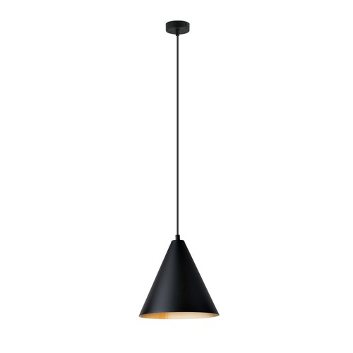 Rebel 1 Sort/Guld pendellampe - Ø23.5 cm, E27, 230V, uden lyskilde