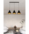 Rebel 3 Sort/Guld pendellampe - Ø23.5 cm, E27, 230V, uden lyskilde