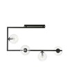 Soma 4 Sort/Transparent loftslampe - Ø14 cm, E14, 230V, uden lyskilde