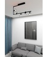 Soma 5 Sort/Transparent loftslampe - Ø14 cm, E14, 230V, uden lyskilde