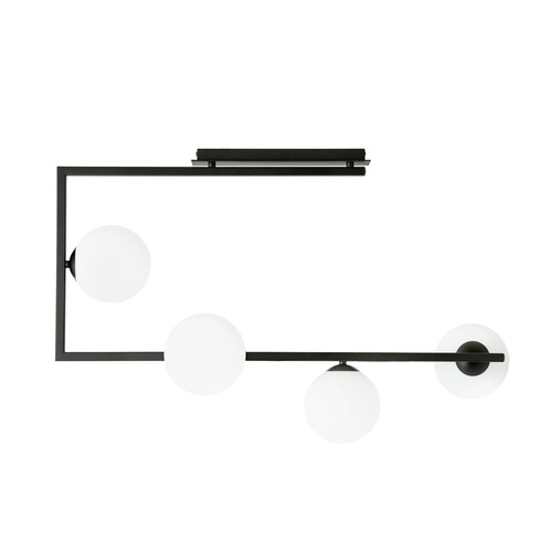 Soma 4 Sort/Opal loftslampe - Ø14 cm, E14, 230V, uden lyskilde