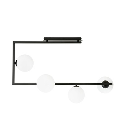 Soma 4 Sort/Opal loftslampe - Ø14 cm, E14, 230V, uden lyskilde