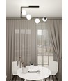Soma 4 Sort/Opal loftslampe - Ø14 cm, E14, 230V, uden lyskilde