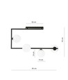 Soma 4 Sort/Opal loftslampe - Ø14 cm, E14, 230V, uden lyskilde