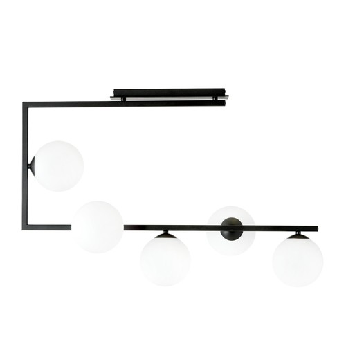 Soma 5 Sort/Opal loftslampe - Ø14 cm, E14, 230V, uden lyskilde