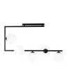 Soma 5 Sort/Opal loftslampe - Ø14 cm, E14, 230V, uden lyskilde