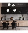 Archi 4A Sort/Transparent lysekrone - Ø14 cm, E14, 230V, uden lyskilde
