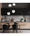 Archi 4B Sort/Transparent lysekrone - Ø14 cm, E14, 230V, uden lyskilde