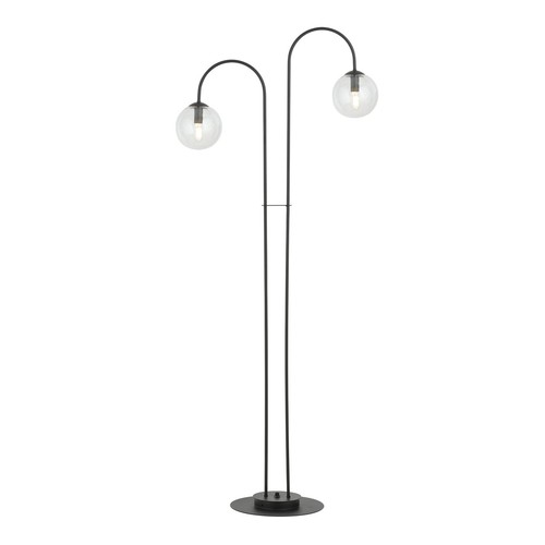 Archi LP2 Sort/Transparent lysekrone - Ø14 cm, E14, 230V, uden lyskilde