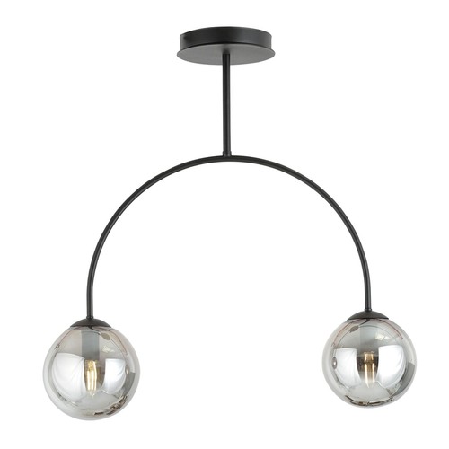 Archi 2 Sort/Grafit lysekrone - Ø14 cm, E14, 230V, uden lyskilde