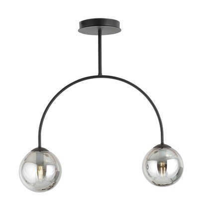 Archi 2 Sort/Grafit lysekrone - Ø14 cm, E14, 230V, uden lyskilde