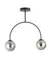 Archi 2 Sort/Grafit lysekrone - Ø14 cm, E14, 230V, uden lyskilde