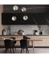 Archi 4A Sort/Grafit lysekrone - Ø14 cm, E14, 230V, uden lyskilde