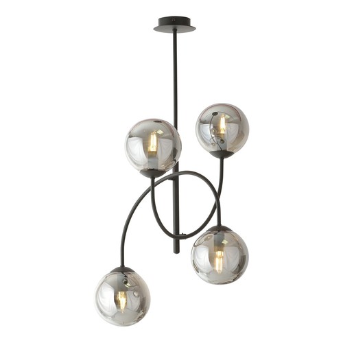 Archi 4B Sort/Grafit lysekrone - Ø14 cm, E14, 230V, uden lyskilde