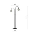 Archi LP2 Sort/Grafit lysekrone - Ø14 cm, E14, 230V, uden lyskilde