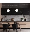 Archi 2 Sort/Opal lysekrone - Ø14 cm, E14, 230V, uden lyskilde