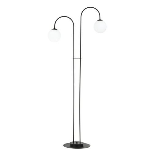 Archi LP2 Sort/Opal lysekrone - Ø14 cm, E14, 230V, uden lyskilde