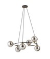 Azura 6 Sort/Grafit pendellampe - Ø14 cm, E14, 230V, uden lyskilde