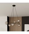Azura 6 Sort/Grafit pendellampe - Ø14 cm, E14, 230V, uden lyskilde