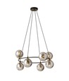 Azura 8 Sort/Grafit pendellampe - Ø14 cm, E14, 230V, uden lyskilde