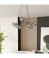 Azura 8 Sort/Grafit pendellampe - Ø14 cm, E14, 230V, uden lyskilde