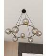 Azura 8 Sort/Grafit pendellampe - Ø14 cm, E14, 230V, uden lyskilde