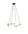 Azura 8 Sort/Opal pendellampe - Ø14 cm, E14, 230V, uden lyskilde