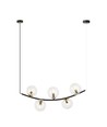 Ritz 5 Sort/Transparent pendellampe - Ø14 cm, E14, 230V, uden lyskilde