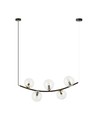 Ritz 5 Sort/Transparent pendellampe - Ø14 cm, E14, 230V, uden lyskilde