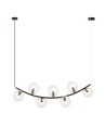 Ritz 7 Sort/Transparent pendellampe - Ø14 cm, E14, 230V, uden lyskilde