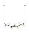 Ritz 7 Sort/Transparent pendellampe - Ø14 cm, E14, 230V, uden lyskilde
