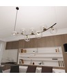 Ritz 7 Sort/Transparent pendellampe - Ø14 cm, E14, 230V, uden lyskilde