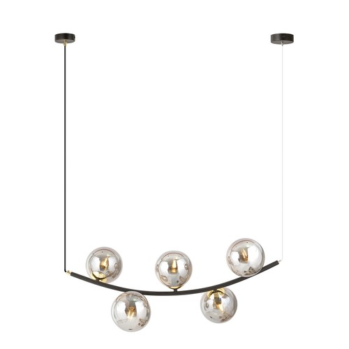 Ritz 5 Sort/Grafit pendellampe - Ø14 cm, E14, 230V, uden lyskilde