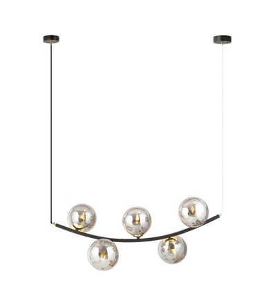 Ritz 5 Sort/Grafit pendellampe - Ø14 cm, E14, 230V, uden lyskilde