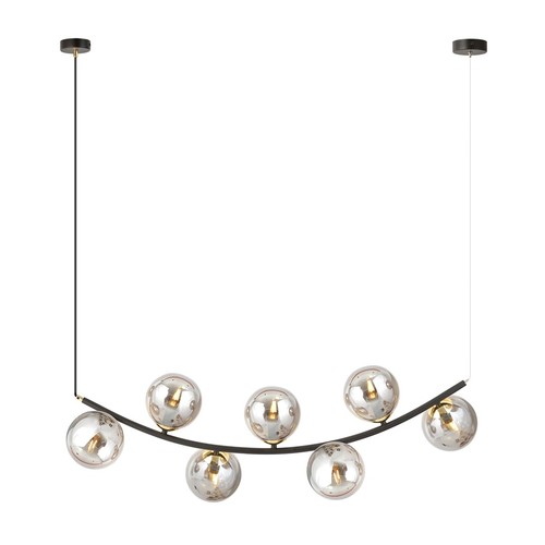 Ritz 7 Sort/Grafit pendellampe - Ø14 cm, E14, 230V, uden lyskilde