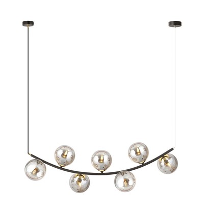 Ritz 7 Sort/Grafit pendellampe - Ø14 cm, E14, 230V, uden lyskilde