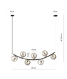 Ritz 7 Sort/Grafit pendellampe - Ø14 cm, E14, 230V, uden lyskilde