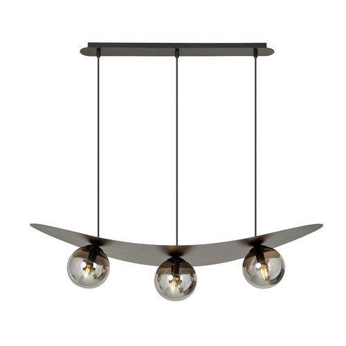 Aura 3 Sort/Grafit pendellampe - Ø14 cm, E14, 230V, uden lyskilde