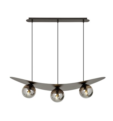 Aura 3 Sort/Grafit pendellampe - Ø14 cm, E14, 230V, uden lyskilde